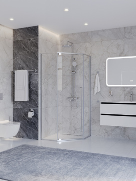 Душевой уголок Cezares Plane PLANE-P-1-90-C-CR