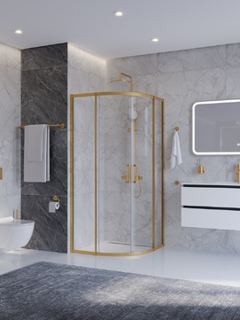 Душевой уголок Cezares Plane PLANE-R-2-90-C-BORO