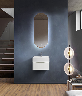 Мебель для ванной комнаты Cezares Premium 51 см подвесная, с 1 ящиком, Bianco Opaco
