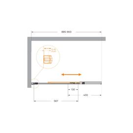     Cezares SLIDER 90x150 SLIDER-FIX-VF-11-90/150-C-Cr  ,  