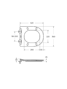 Фото Чаша напольного унитаза Cezares STYLUS CZR-538-CP-TOR/SC