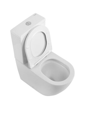 Фото Унитаз напольный Cezares STYLUS CZR-538-CP-TOR/SC безободковый, белый, с крышкой микролифт