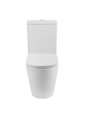 Фото Унитаз напольный Cezares STYLUS CZR-538-CP-TOR/SC безободковый, белый, с крышкой микролифт