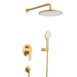 Фото Встраиваемая душевая система Cezares STYLUS STYLUS-DSET-BORO брашированное золото, со смесителем