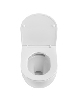 Фото Унитаз подвесной Cezares STYLUS-TOR CZR-546-TH-TOR/SC безободковый, белый, с крышкой микролифт
