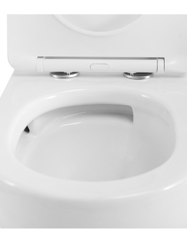 Фото Унитаз подвесной Cezares STYLUS-TOR CZR-546-TH-TOR/SC безободковый, белый, с крышкой микролифт