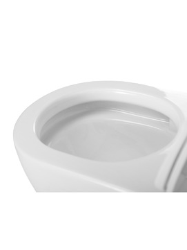 Фото Унитаз подвесной Cezares STYLUS-TOR CZR-546-TH-TOR/SC безободковый, белый, с крышкой микролифт