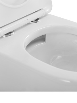 Фото Унитаз подвесной Cezares STYLUS-TOR CZR-546-TH-TOR/SC безободковый, белый, с крышкой микролифт