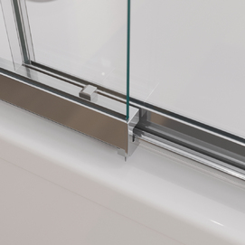 Фото Шторка для ванн Cezares Slider 100x150 прозрачное, хром профиль