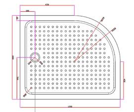     Cezares TRAY-A-RH-120/100-550-15-W-R 