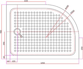 Фото Акриловый душевой поддон Cezares TRAY-A-RH-120/90-550-15-W-L