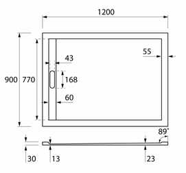   Cezares TRAY-AS-AH-120/90-30-W