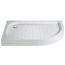 Фото Душевой поддон из исскуственного мрамора Cezares TRAY-S-RH-120/90-13-W-L с сифоном, антискользящее покрытие