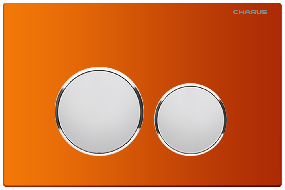 Кнопка для инсталляции Charus Bagliore FP.330.FOXY.10 оранжевая, цвет оранжевый