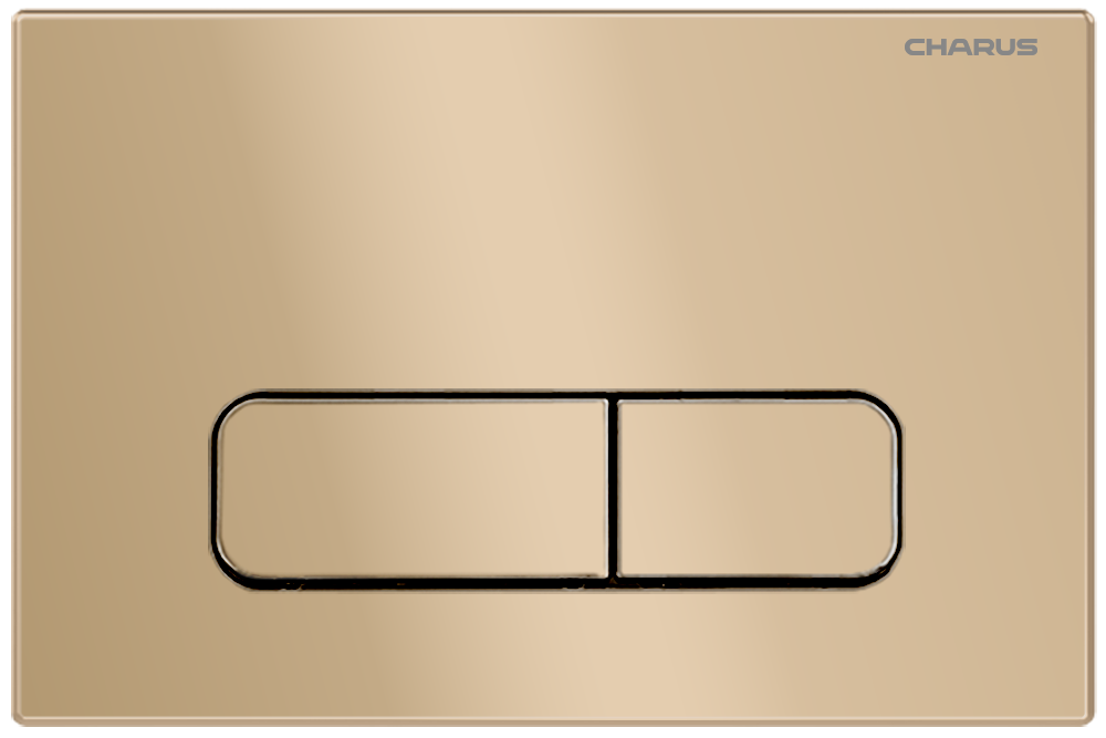 Кнопка для инсталляции Charus Elegia FP.320.51.01 матовый песок, цвет коричневый
