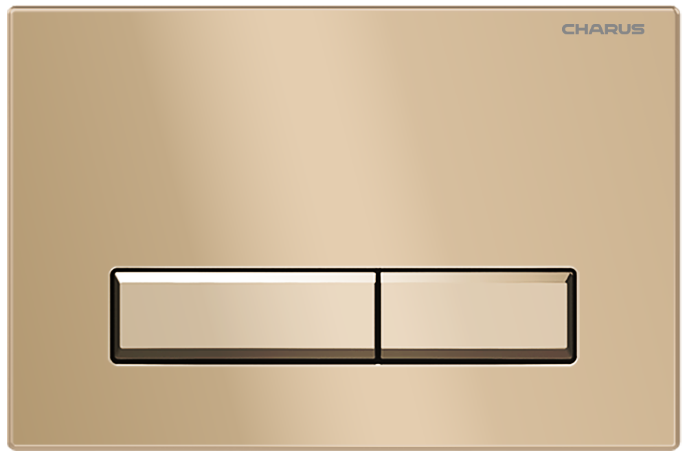 Кнопка для инсталляции Charus Raiden FP.321.51.01 матовый песок, цвет коричневый