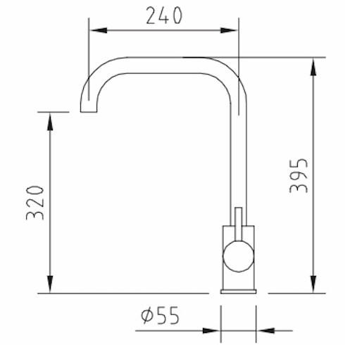 Смеситель Clever Right Inox Finish 99851, цвет хром - фото 2