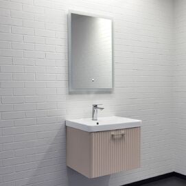 Мебель для ванной комнаты Comforty Ангара 60 см, дуб латте, подвесная 