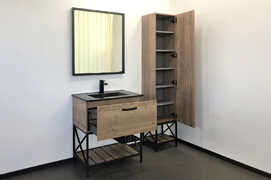 Мебель для ванной Comforty Бредфорд 4149064 75 см, напольная, темно-коричневая