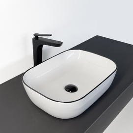 Раковина накладная Comforty 46 см CF11097 белая