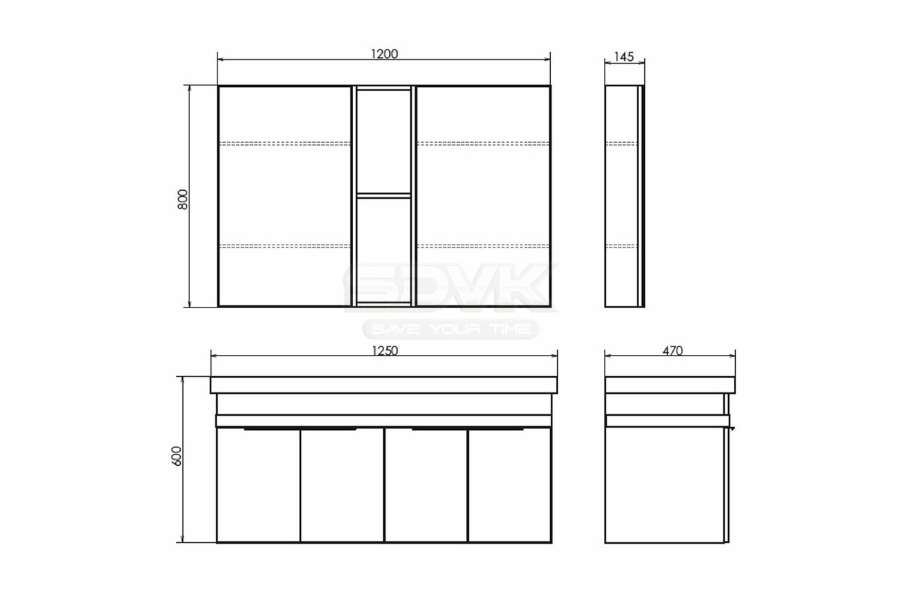 Двойная раковина 101 см Comforty 200