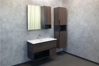 Мебель для ванной Comforty Франкфурт 4150657 91 см, подвесная, коричневая