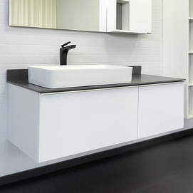 Тумба с раковиной Comforty Милан 120 см 00-00014697CF белая, подвесная
