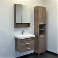Мебель для ванной Comforty Никосия 00-00008853 60 см, подвесная, темно-коричневая