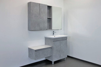 Мебель для ванной Comforty Осло 00-00006117 70 см, напольная, серая
