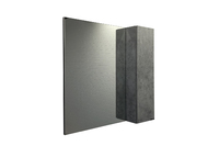 Зеркальный шкаф Comforty Осло 00-00006508 80 см, серый
