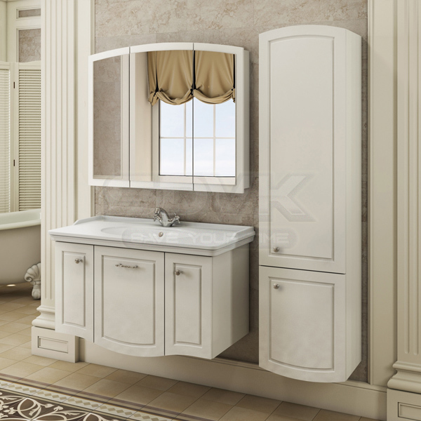 Фото Мебель для ванной Comforty Палини-100 белый глянец, подвесная