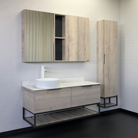 Мебель для ванной Comforty Порто 00-00008905 120 см, подвесная, белая с белой столешницей