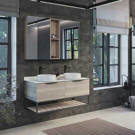 Мебель для ванных комнат Comforty Порто 00-00008910 120 см, подвесная, белая с белой столешницей