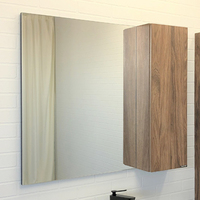 Зеркальный шкаф Comforty Порто 00-00009232 90 см, коричневый