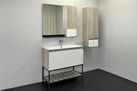 Мебель для ванной Comforty Страсбург 00-00006557 91 см, напольная, белая