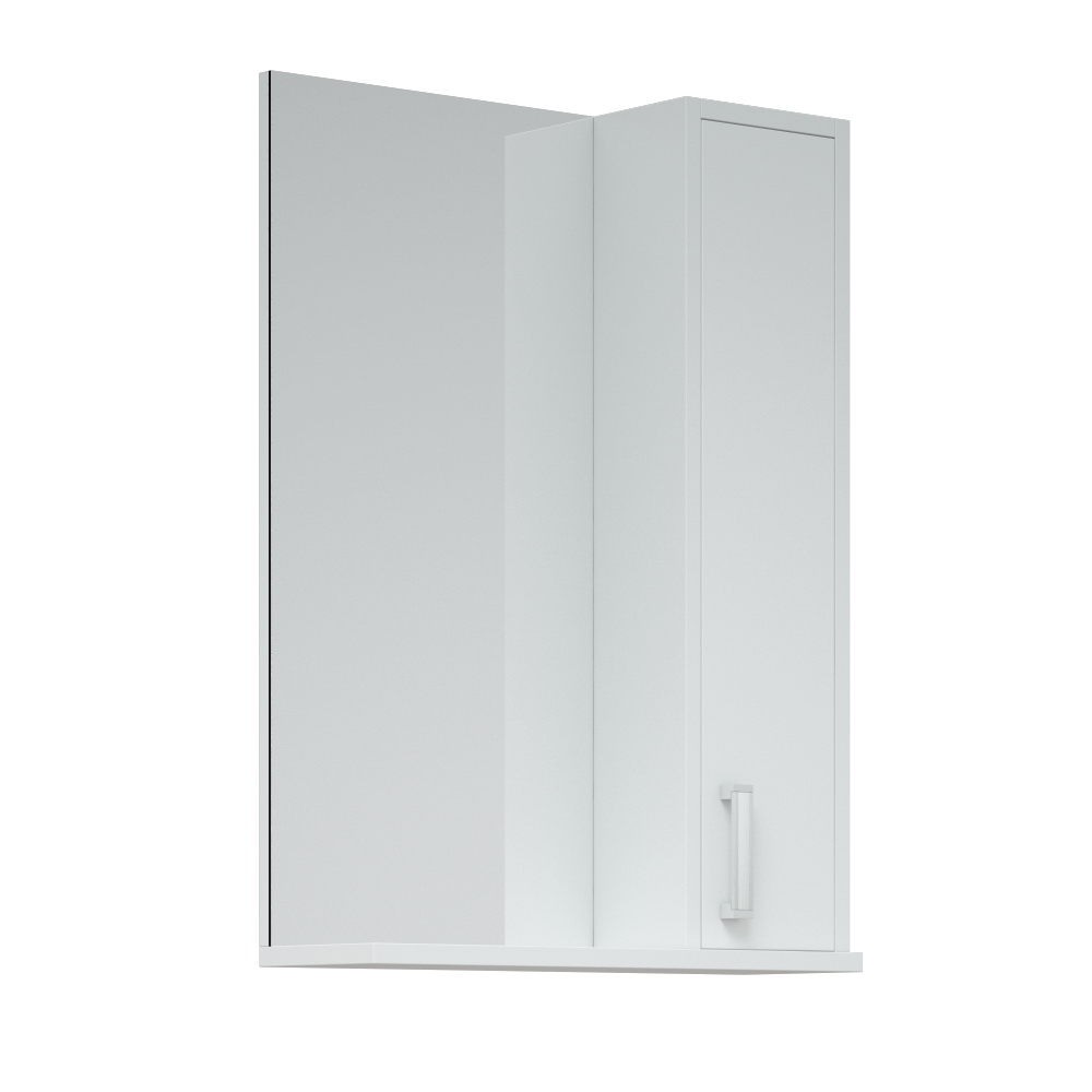 Зеркальный шкаф Corozo 50 см Колор SD-00000683 белый, цвет хром - фото 2