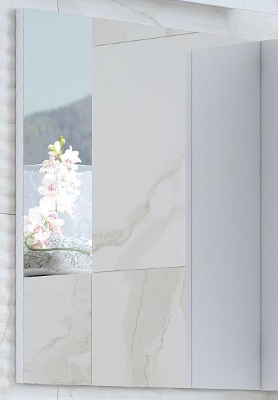 Зеркало Corozo 60 см Алиот SD-00000604 белое, цвет белый - фото 2