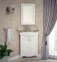 Мебель для ванной комнаты Corozo 65 см Классика напольная, белая