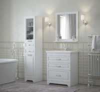Мебель для ванной комнаты Corozo 70 см Каролина напольная, белая