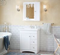 Мебель для ванной комнаты Corozo 70 см Техас напольная, белая