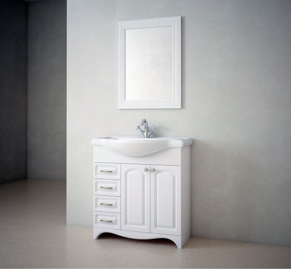 Зеркало Corozo 80 см Классика SD-00000271 белое, цвет белый - фото 4