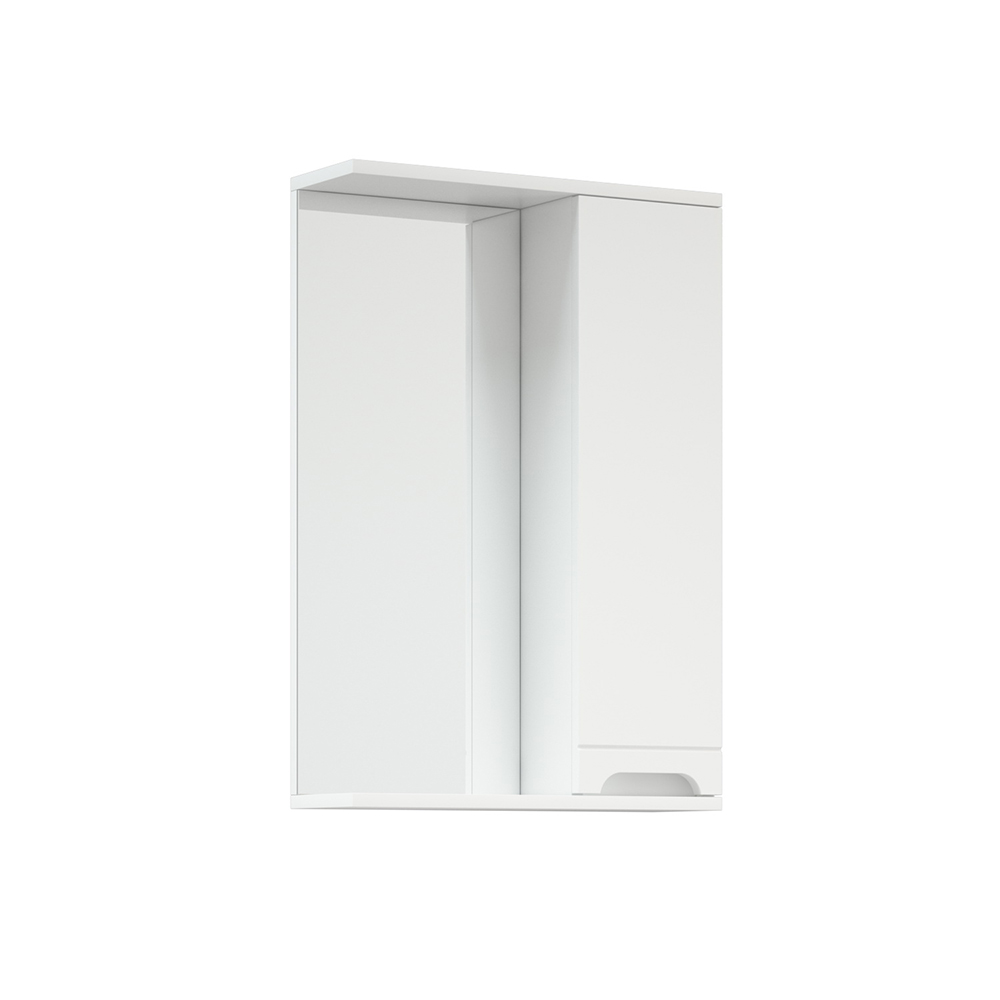 Зеркальный шкаф Corozo Лея 50 см SD-00000240 белый, цвет хром - фото 2