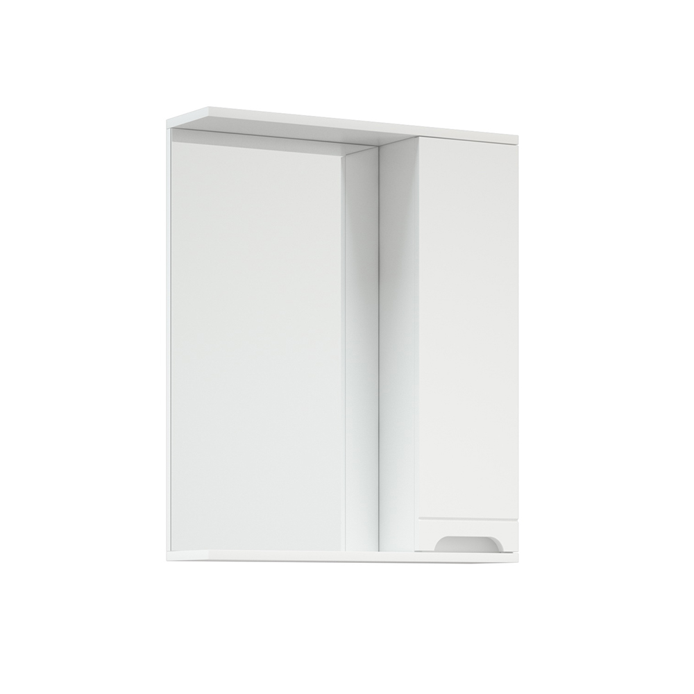 Зеркальный шкаф Corozo Лея 60 см SD-00001488 белый, цвет хром - фото 3