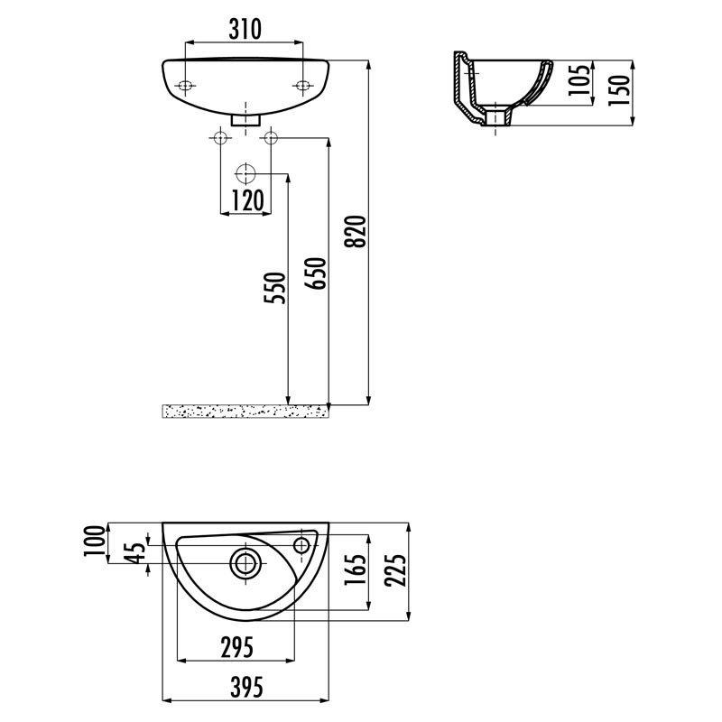 Раковина Creavit TP040 3297₽