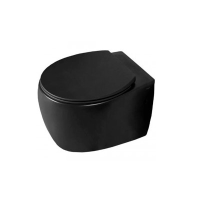 Унитаз подвесной Creo Ceramique AVIGNON COMBO-AV1100MBAV1001TMB с сиденьем черный матовый 9590₽