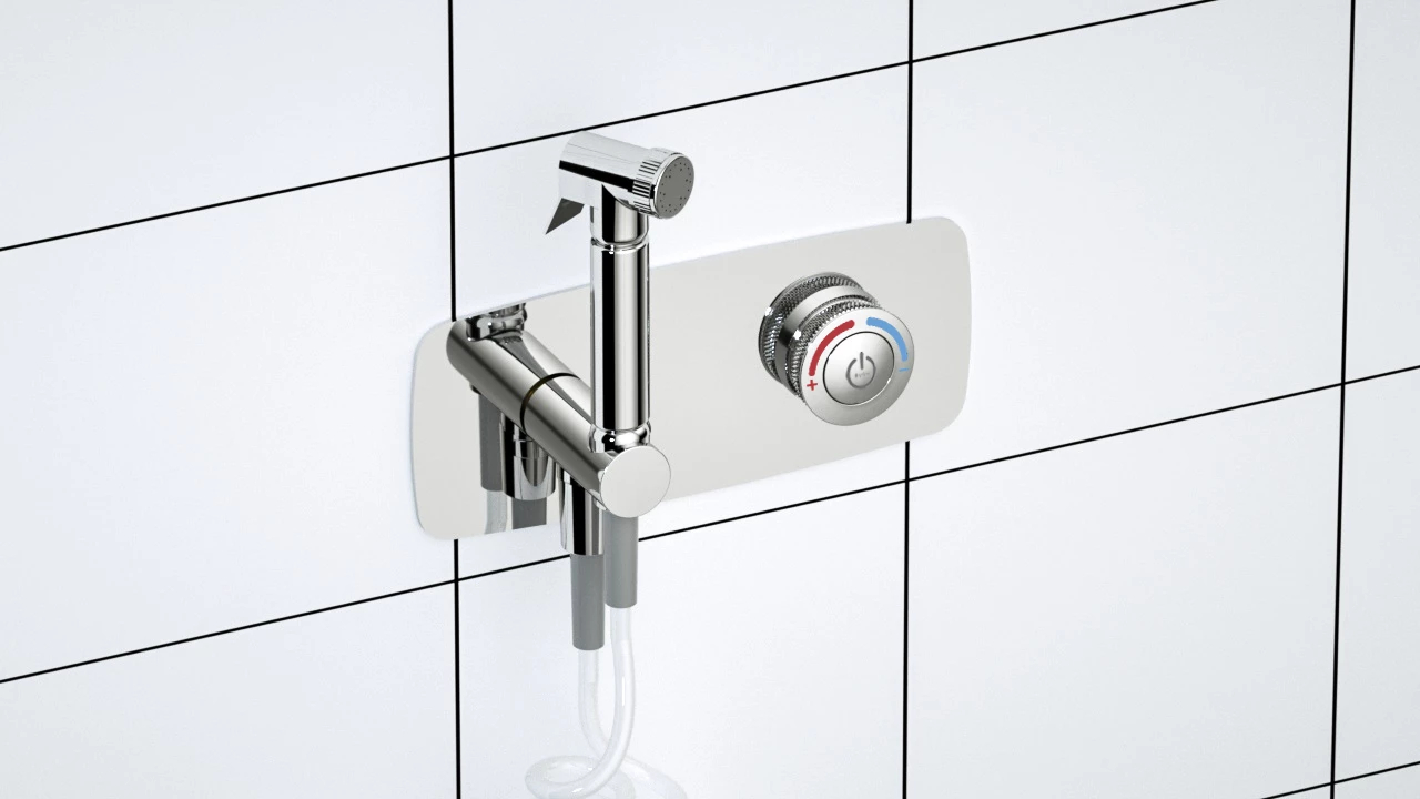 Гигиенический душ со смесителем D&K Bayern.Alfeld DA1484501 хром - фото 2