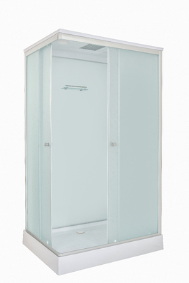 Душевая кабина DTO 120x90 LK215GM с гидромассажем, стекло матовое, профиль хром матовый