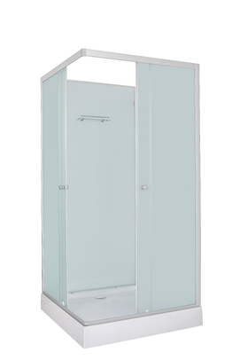 Фото Душевая кабина DTO 80x80 LK815NGM с гидромассажем, стекло матовое, профиль хром матовый