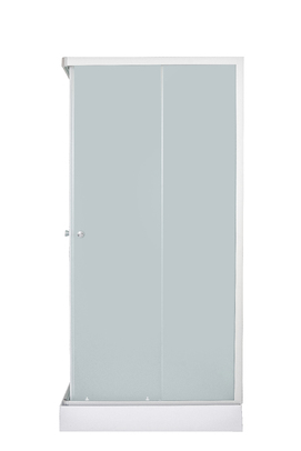 Фото Душевая кабина DTO 80x80 LK815NGM с гидромассажем, стекло матовое, профиль хром матовый
