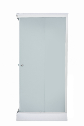 Фото Душевая кабина DTO 80x80 LK815GM с гидромассажем, стекло матовое, профиль хром матовый